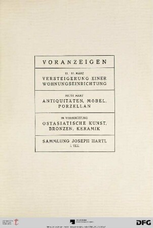 Voranzeigen
