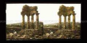 Tempel von Castor und Pollux, Girgenti