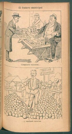 El frutero municipal - [Caricatura]