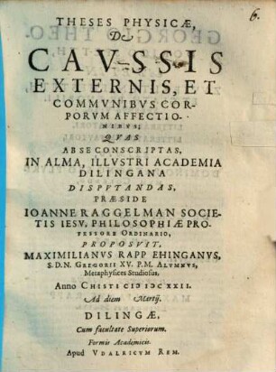 Theses phys. de caussis externis et communibus corporum effectionibus