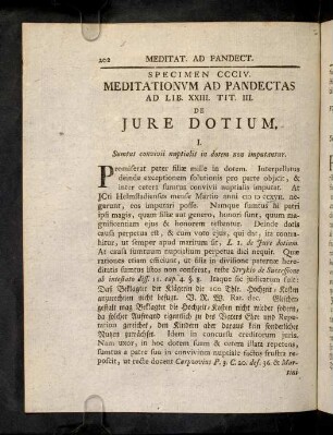 202-213, Sp. 304. De Jure dotium
