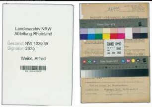 Entnazifizierung Alfred Weiss , geb. 19.02.1909 (Handelsvertreter)