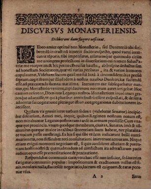 Discursus Monasteriensis Deliberant dum fingere nesciunt : Discursus Gallicus Sic vos non vobis