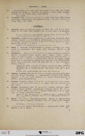Antike (Nr. 61-79)
