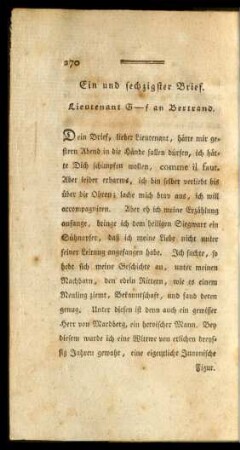 Ein und sechzigster Brief. - Acht und siebzigster Brief.