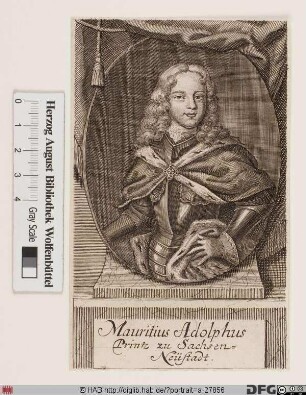 Bildnis Moritz Adolf (Carl), Herzog zu Sachsen-Zeitz-Neustadt