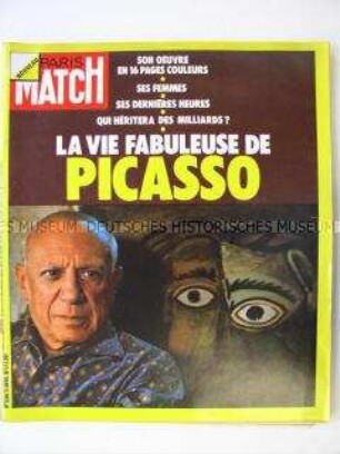 Französische Illustrierte "Paris Match" über Pablo Picasso