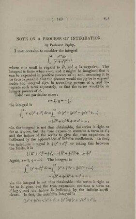 Note on a process of integration.
