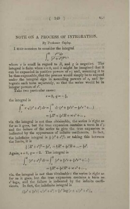 Note on a process of integration.