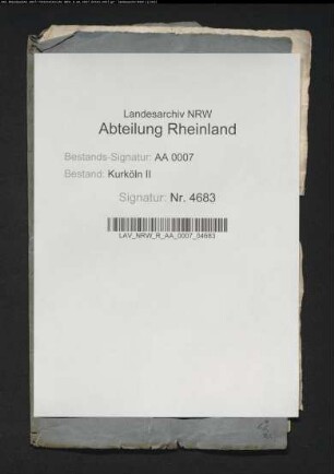 Korrespondenz Kurfürst Dietrichs II. von Köln mit Ruprecht von Virneburg wegen Fehdesachen