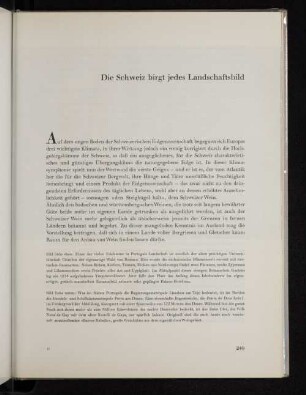 Die Schweiz birgt jedes Landschaftsbild