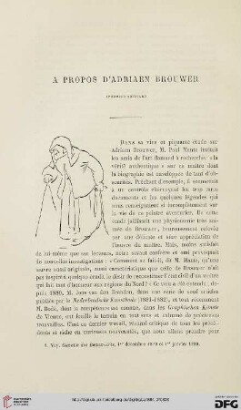 2. Pér. 30.1884: À propos d'Adriaen Brouwer, [1]