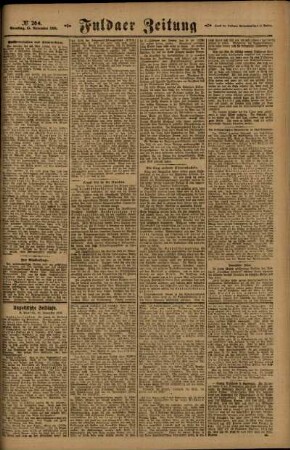 Zweite Ausgabe vom Samstag, den 15. November 1919.