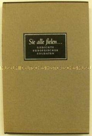 Gedichte Europäischer Soldaten