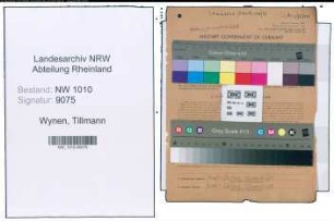 Entnazifizierung Tillmann Wynen , geb. 06.12.1900 (Schuhmacher)