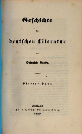 Geschichte der deutschen Literatur, 4