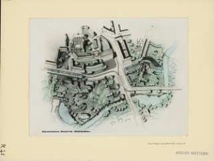 Augusttor, Braunschweig Neugestaltung: Perspektivische Ansicht (Vogelschau)