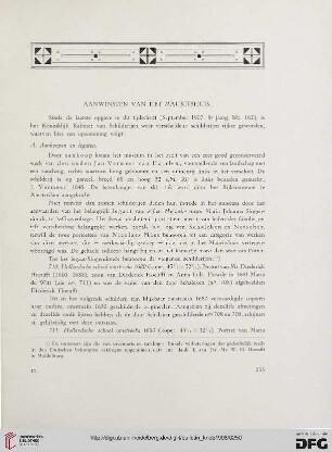 2.Ser. 1.1908: Aanwinsten van het Mauritshuis