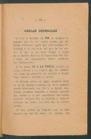 Reglas generales
