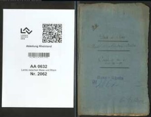 Rechnungen der Schlüterei Xanten (Herzogtum Kleve; F. Überhorst; 1794/ 1795; 1795/ 1796; 1796/ 1797; 1797/ 1798; am 1. März 1798 abgeschlossen)
