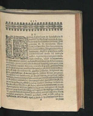 Fidem Catholicam de satisfactione & merito Christi ...