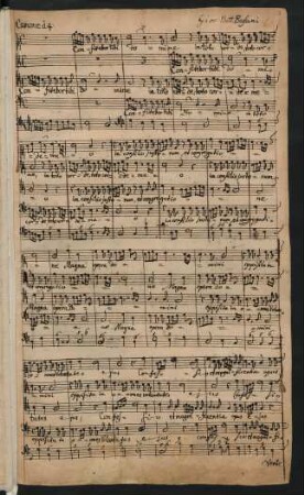 Confitebor; A, Coro, bc; G-Dur