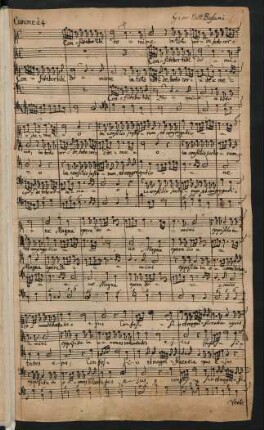 Confitebor; A, Coro, bc; G-Dur