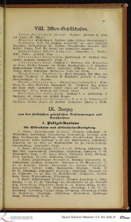 VIII. Aktien-Gesellschaften.
