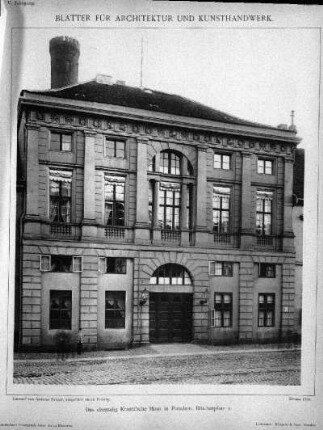 Tafel [55]: Das ehemalig Kraatz'sche Haus in Potsdam, Blücherplatz 2