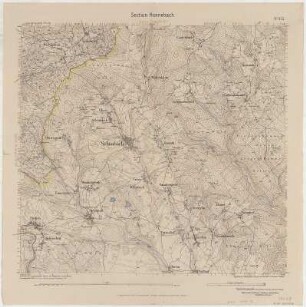 Section Hennebach aus: Topographische Karte (Meßtischblätter) Sachsen