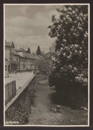 Friedrichstraße und Werre. Detmold
