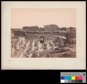 Thèbes.Medinet Abou.Ruines de la grde Salle.