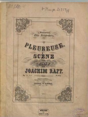 Pleureuse : scène pour piano ; op. 75, no. 9