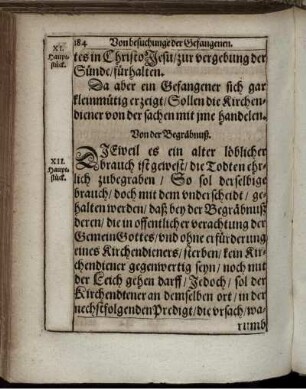 XII. Hauptstück. Von der Begräbnuß