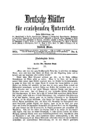 Psychologische Briefe : (Fortsetzung)