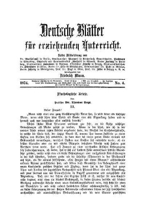 Psychologische Briefe : (Fortsetzung)
