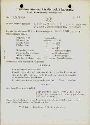 Vöhringer, Matthias