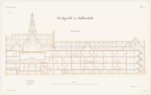 und Gefängnis, Halberstadt Landgericht: Längsschnitt 1:100