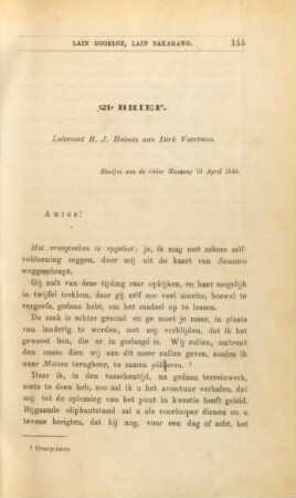21e. brief. Luitenant H. J. Heimes aan Dirk Voortman