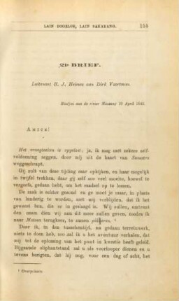21e. brief. Luitenant H. J. Heimes aan Dirk Voortman