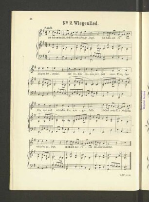 No. 2. Wiegenlied. [Piano.]