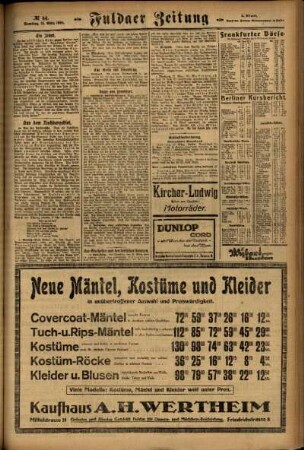 Zweite Ausgabe vom Samstag, den 15. März 1924.