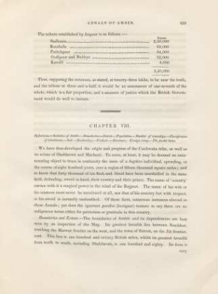 Chapter VIII. Reflections. - Statistics of Ambér. - ...