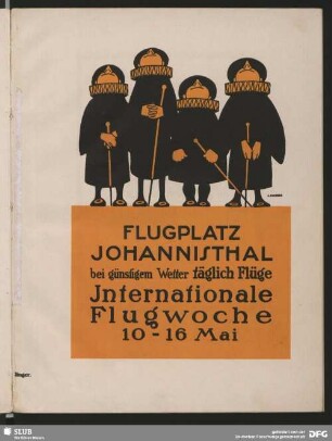 Flugplatz Johannisthal. Internationale Flugwoche 10-16 Mai