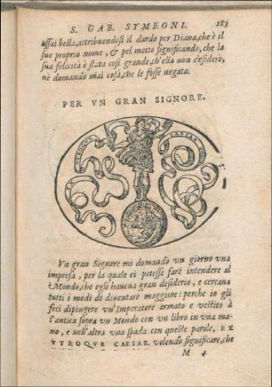 Per Vn Gran Signore.