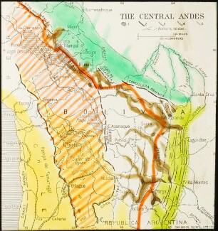 The Central Andes. Authors routes