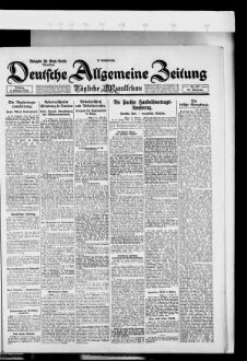 Deutsche allgemeine Zeitung : DAZ ; [...] : Ausgabe Groß-Berlin, Abendblatt