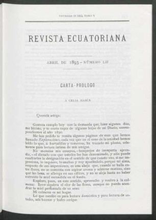 Abril de 1893 - Número LII