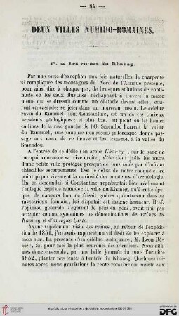 1: Deux villes numido-romaines