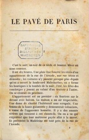 Le pavé de Paris : Par Fortuné Du Boisgobey